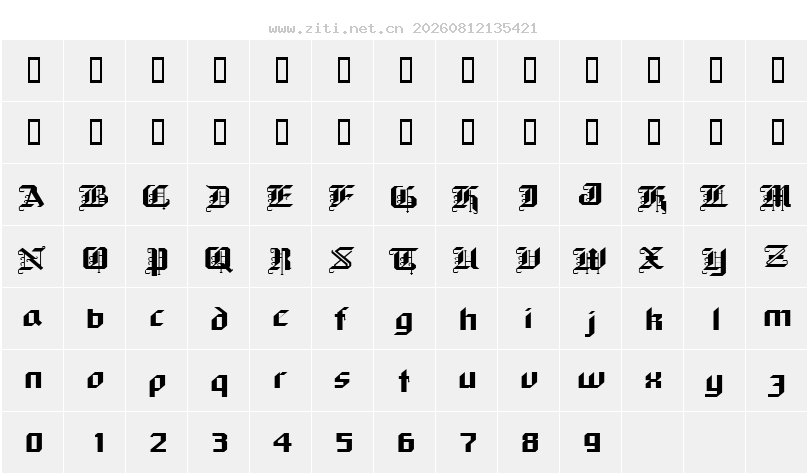 字符映射圖