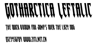Gotharctica Leftalic.ttf字體轉換器圖片