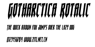 Gotharctica Rotalic.ttf字體轉換器圖片
