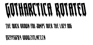 Gotharctica Rotated.ttf字體轉換器圖片