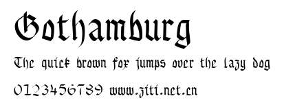 Gothamburg.ttf字體轉換器圖片