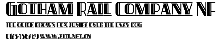 Gotham Rail Company NF.ttf字體轉換器圖片