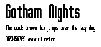 Gotham Nights.ttf字體轉換器圖片