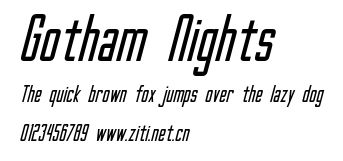 Gotham Nights.ttf字體轉換器圖片