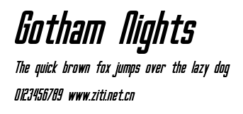Gotham Nights.ttf字體轉換器圖片