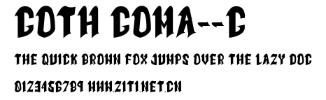 Goth Goma__G.ttf字體轉換器圖片