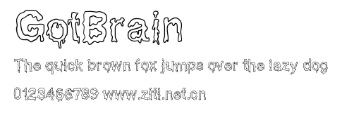 GotBrain.ttf字體轉換器圖片