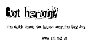 Got heroin?.ttf字體轉換器圖片