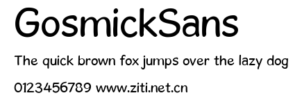 GosmickSans.ttf字體轉換器圖片