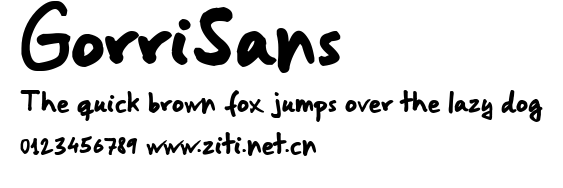 GorriSans.ttf字體轉換器圖片