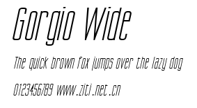 Gorgio Wide.ttf字體轉換器圖片