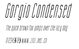 Gorgio Condensed.ttf字體轉換器圖片