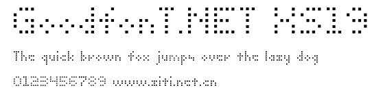 GoodfonT.NET XS19.ttf字體轉換器圖片