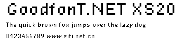 GoodfonT.NET XS20.ttf字體轉換器圖片