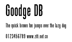 Goodge DB.ttf字體轉換器圖片
