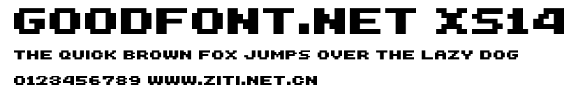 GoodfonT.NET XS14.ttf字體轉換器圖片