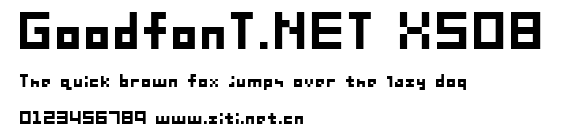 GoodfonT.NET XS08.ttf字體轉換器圖片