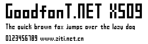 GoodfonT.NET XS09.ttf字體轉換器圖片