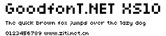 GoodfonT.NET XS10.ttf字體轉換器圖片