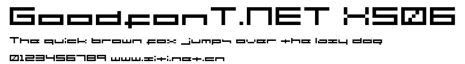 GoodfonT.NET XS06.ttf字體轉換器圖片