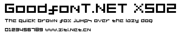 GoodfonT.NET XS02.ttf字體轉換器圖片