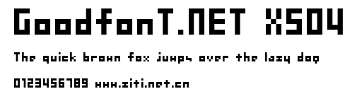 GoodfonT.NET XS04.ttf字體轉換器圖片