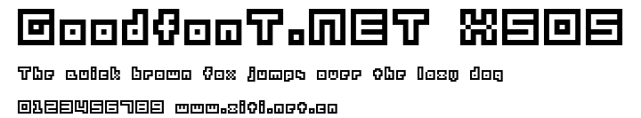 GoodfonT.NET XS05.ttf字體轉換器圖片