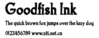 Goodfish Ink.ttf字體轉換器圖片