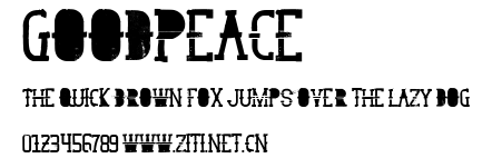 GoodPeace.ttf字體轉換器圖片