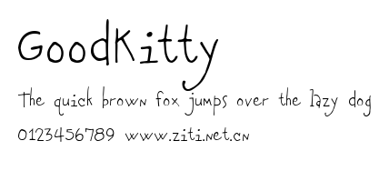 GoodKitty.ttf字體轉換器圖片