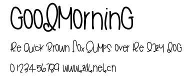 GoodMorning.ttf字體轉換器圖片