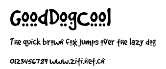 GoodDogCool.ttf字體轉換器圖片
