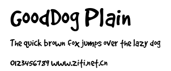 GoodDog Plain.ttf字體轉換器圖片