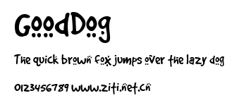 GoodDog.ttf字體轉換器圖片