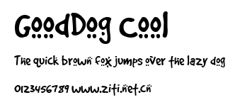 GoodDog Cool.ttf字體轉換器圖片