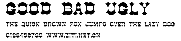 Good Bad Ugly.ttf字體轉換器圖片