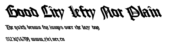 Good City Lefty Not Plain.ttf