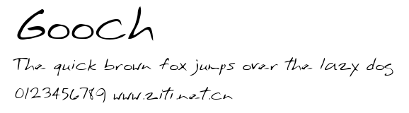 Gooch.ttf字體轉換器圖片