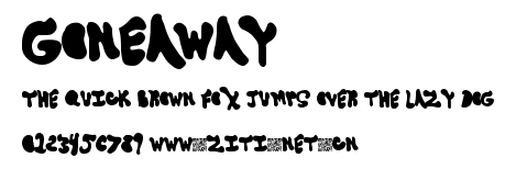GoneAway.ttf字體轉換器圖片