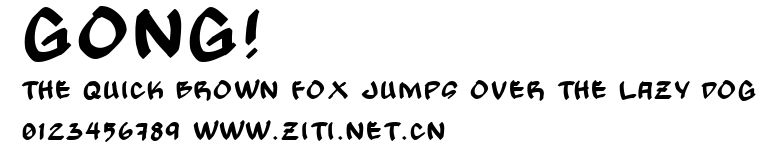 Gong!.ttf字體轉換器圖片