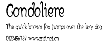 Gondoliere.ttf字體轉換器圖片