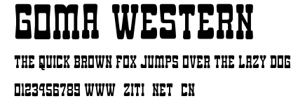 Goma Western.ttf字體轉換器圖片