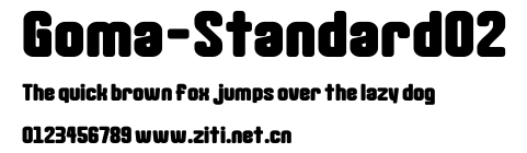 Goma-Standard02.ttf字體轉換器圖片
