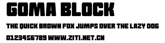 Goma Block.ttf字體轉換器圖片