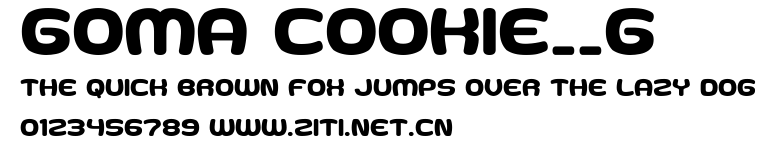Goma Cookie__G.ttf字體轉換器圖片