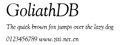 GoliathDB.ttf字體轉換器圖片