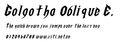 Golgotha Oblique E..ttf字體轉換器圖片