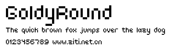 GoldyRound.ttf字體轉換器圖片