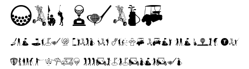 Golf Icons.ttf字體轉換器圖片