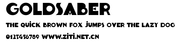 Goldsaber.ttf字體轉換器圖片
